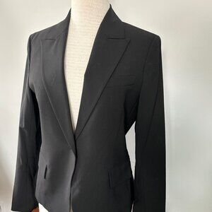 THEORY Brince B Black Light Wool Blend Blazer Size 10